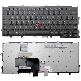 Tastatura Lenovo X240 X250 X260 X270, Neagra, Cu Rama Neagra, Dual Pointing, US/UK