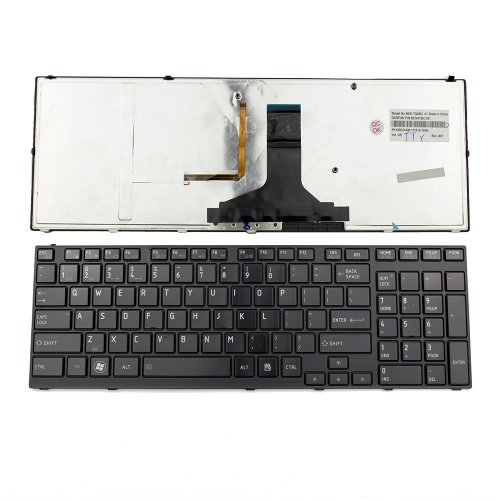 Πληκτρολόγιο Toshiba Satellite A660 A660D A665, Μαύρο Glossy με Backlit, US/UK