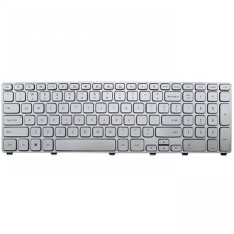 Πληκτρολόγιο Dell Inspiron 17 7000 Series 7737, Ασήμι Ασήμι με Backlit, US/UK