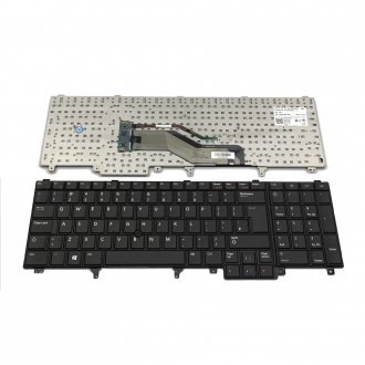 Πληκτρολόγιο Dell Latitude E5530 E6520, Μαύρο, με Pointing Stick, US/UK