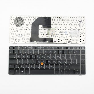 Tastatura HP 8740P, Neagra, Cu Rama Gri, US/UK (+BG Print)