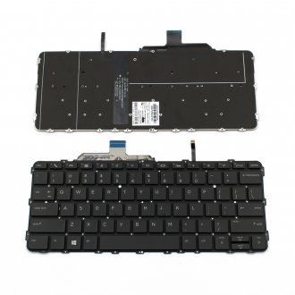 Tastatura HP EliteBook Folio G1, Neagra, Fara Rama, Cu iluminare, US
