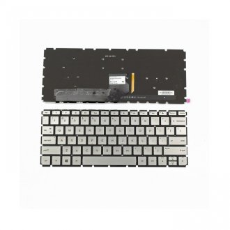 Tastatura HP Envy13-d010nr 13-D061SA 13-d007tu, Argintie, Fara Rama, Cu iluminare, US