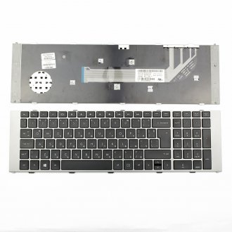 Tastatura HP ProBook 4740 4740S, Neagra, Cu Rama Arginitie, US/UK