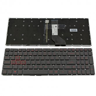 Tastatura Acer Nitro 5 AN515-41 AN515-42 AN515-51 AN515-52, Neagra, Fara Rama, Cu iluminare, US/UK