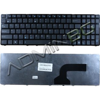 Tastatura Asus G72 G73 F50 F70SL K52, Neagra, Cu Rama Negru Lucios, US/UK (+BG Print)