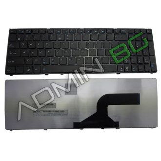 Tastatura Asus G51 A52 N60 N61 N70 N71 K53, Neagra, Cu Rama Negru Mat, US/UK (+BG Print)