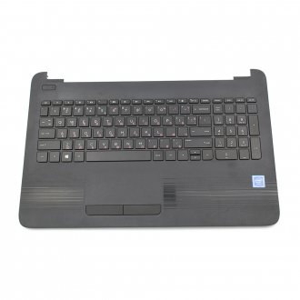 Palmrest HP 250 G5 HP 255 G5 TouchPad, Μαύρος, Με Front Bezel Μαύρος, US/UK (+BG Print)