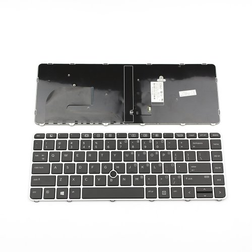 Πληκτρολόγιο HP EliteBook 840 G3, Μαύρο Ασήμι, με Pointing Stick με Backlit, US/UK ( +BG Print)