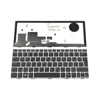 Tastatura HP EliteBook 810 G1 810 G2 810 G3, Neagra, Cu Rama Arginitie, Cu iluminare, US/UK (+BG Print)