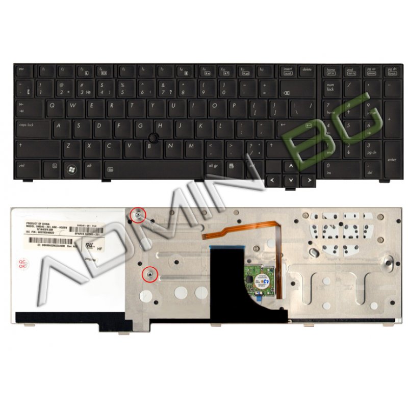 Клавиатура за лаптоп HP EliteBook 8740W With Point Stick and Backlit ...