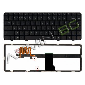Tastatura HP DM4 DM4-110, Neagra, Cu Rama Bronz, Cu iluminare, US/UK