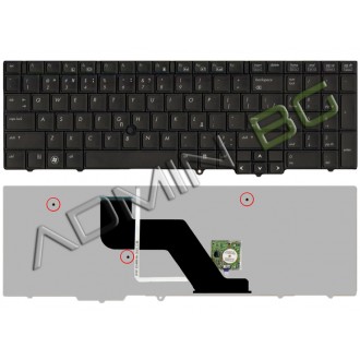 Πληκτρολόγιο HP EliteBook 8540W 8540p, Μαύρο, με Pointing Stick, US/UK ( +BG Print)