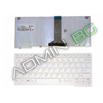 Tastatura Lenovo S206 S110, Alba, Cu Rama Alba, US/UK (+BG Print)