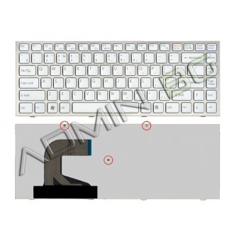 Πληκτρολόγιο Sony Vaio VPC-S Series, άσπροa Ασήμι, US/UK