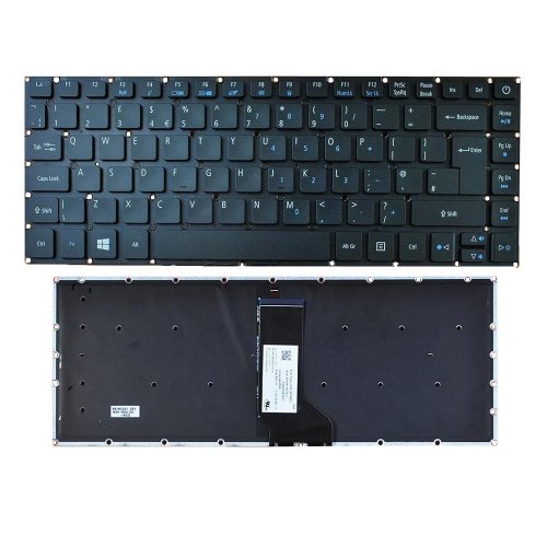 Tastatura Acer Aspire E5-473, Neagra, Fara Rama, Cu iluminare, US/UK