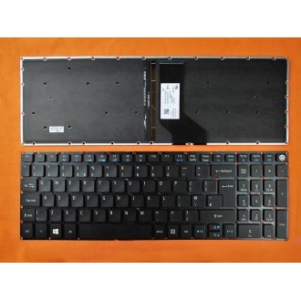 Tastatura Acer Aspire E5-722 E5-772 V3-574G E5-573, Neagra, Fara Rama, Cu iluminare, US/UK