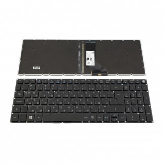 Tastatura Acer Aspire E5-722 E5-772 V3-574G E5-573, Neagra, Fara Rama, Cu iluminare, US (+BG Print)