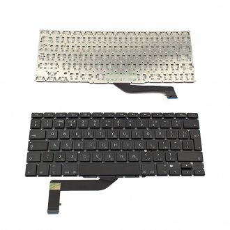 Πληκτρολόγιο Apple MacBook Pro A1398 15.4", Μαύρο,Για μοντέλα με Backlit, UK ( +BG Print)