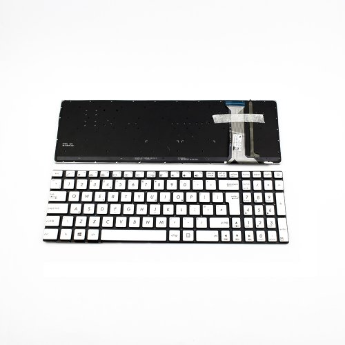 Πληκτρολόγιο Asus G551JW G771 N551, Ασήμι με Backlit, UK