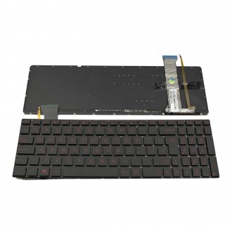 Tastatura Asus ROG G552 GL552 G552V, Neagra, Fara Rama, Cu iluminare, UK