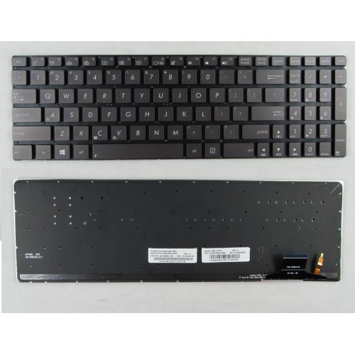 Πληκτρολόγιο Asus UX51, Γκρί με Backlit, US