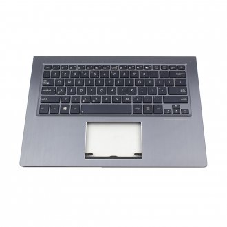 Carcasa superioara Asus UX302 UX302L UX302LA UX302LG, Neagra, Cu Rama Gri, Cu iluminare, US/UK