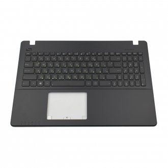 Palmrest Asus X550 X550C X550VA X550LB, Μαύρος, Με Front Bezel Μαύρος, US/UK (+BG Print)