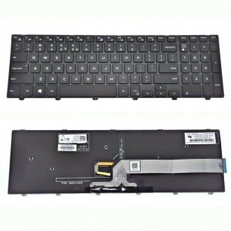 Πληκτρολόγιο Dell Inspiron 5547 5748 5749 5755 15-3000 Latitude 3550, Μαύρο με Backlit, US/UK