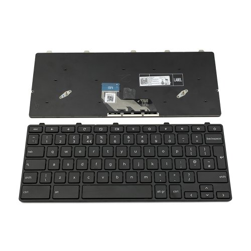 Πληκτρολόγιο Dell ChromeBook 11 3180 3189, Μαύρο, US/UK