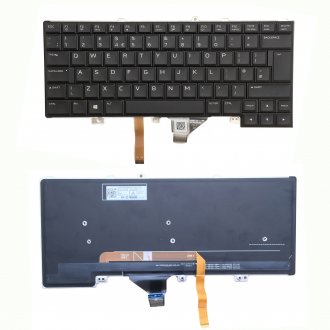 Πληκτρολόγιο Dell Alienware 15 R3, Μαύρο με Backlit, US/UK
