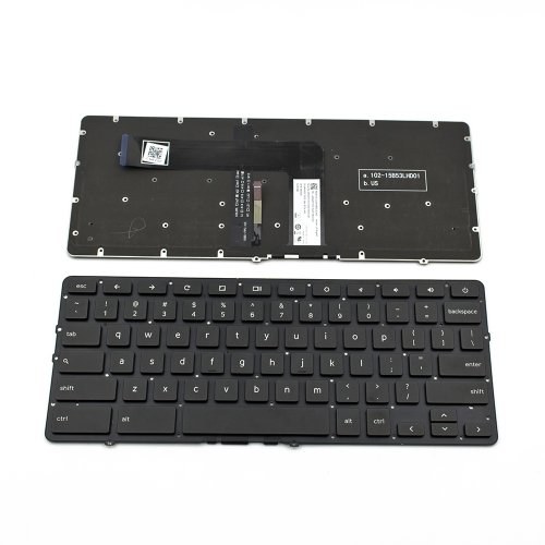 Πληκτρολόγιο Dell ChromeBook 13-7310, Μαύρο με Backlit, US