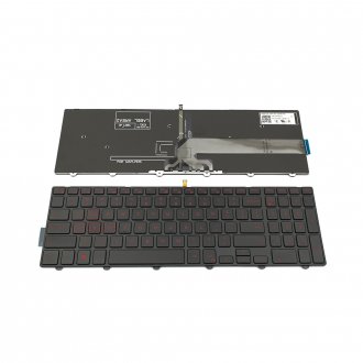Πληκτρολόγιο Dell Inspiron Gaming 15-7559, Μαύρο με Backlit, US/UK