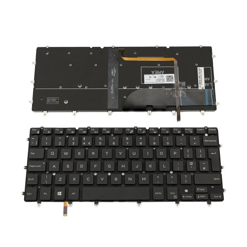 Πληκτρολόγιο Dell Latitude 5285 5290 7275 Inspiron 13 7347 7348 7359 XPS 13, Μαύρο με Backlit, UK