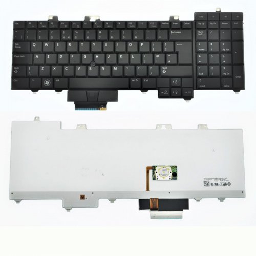 Πληκτρολόγιο Dell M6400, Μαύρο με Backlit, US/UK