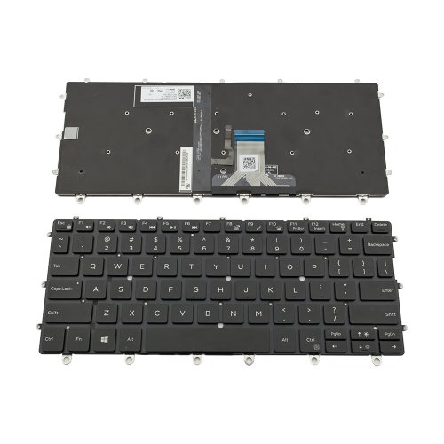 Πληκτρολόγιο Dell XPS 13 9365, Μαύρο με Backlit, US