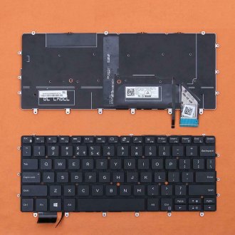 Πληκτρολόγιο Dell XPS 13 9370, Μαύρο με Backlit, US