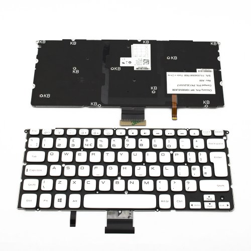 Πληκτρολόγιο Dell XPS 14z/L412z 15z/L511z, Ασήμι με Backlit, UK