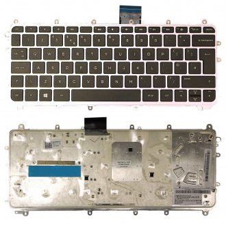 Πληκτρολόγιο HP Pavilion 11-N, Μαύρο Ασήμι, US/UK ( +BG Print)