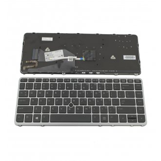 Πληκτρολόγιο HP EliteBook 840 G1 850 G1, Γκρί, με Pointing Stick με Backlit, US/UK