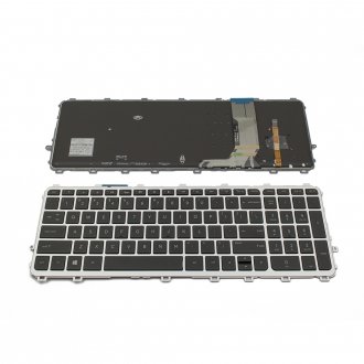Πληκτρολόγιο HP Envy 15-j Series, Μαύρο Ασήμι με Backlit, US/UK