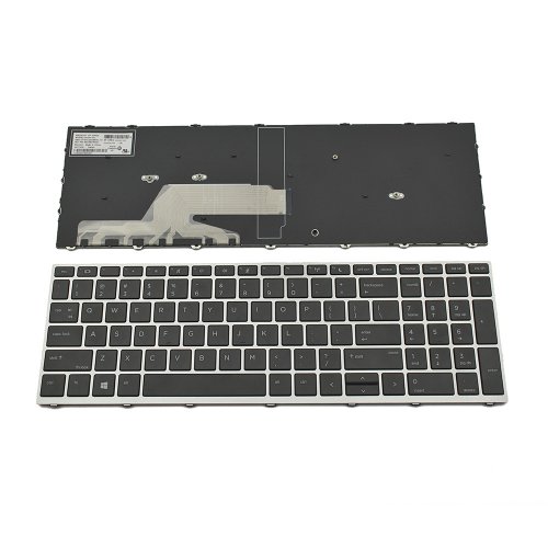 Tastatura HP ProBook 450 G5 455 G5 470 G5, Neagra, Cu Rama Arginitie, US/UK