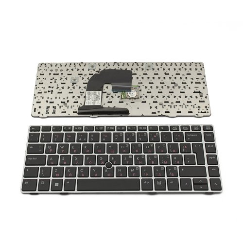 Πληκτρολόγιο HP ProBook 6460 6465 6470B EliteBook 8460p, Ασήμι, με Pointing Stick, US/UK (+BG Print)