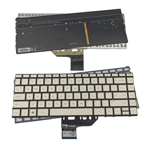Tastatura HP Spectre X360 13-W, De aur, Fara Rama, Cu iluminare, US