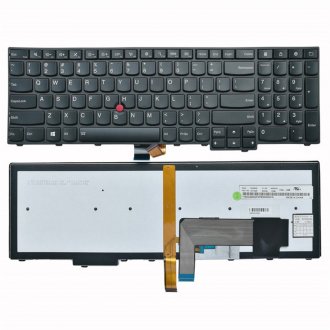Πληκτρολόγιο Lenovo ThinkPad E531 E540 T540 T540p T560 W540, Μαύρο, 6 Βίδες με Backlit, US/UK