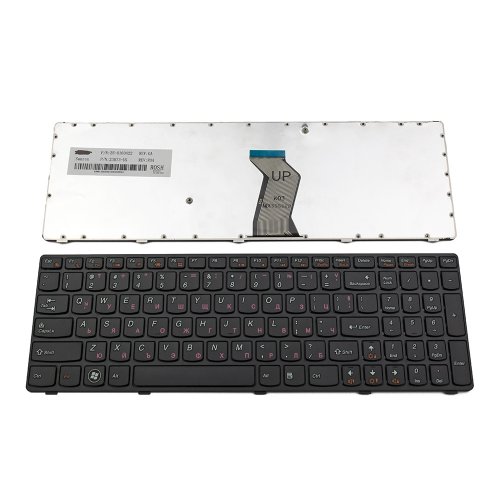 Πληκτρολόγιο Lenovo Y570, Μαύρο, US/UK ( +BG Print)