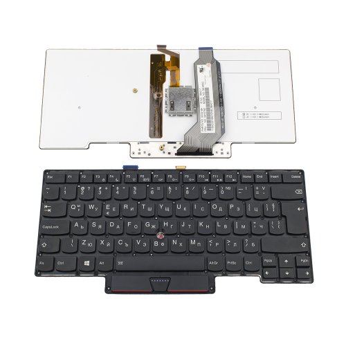Tastatura Lenovo ThinkPad X1 Carbon Gen 1, Neagra, Fara Rama, Dual Pointing, Cu iluminare, UK