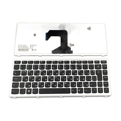 Πληκτρολόγιο Lenovo U410, Μαύρο Ασήμι, US/UK ( +BG Print)