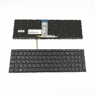 Tastatura Lenovo Yoga 500-15 500-15IBD 500-15IHW, Neagra, Fara Rama, Cu iluminare, UK (+BG Print)