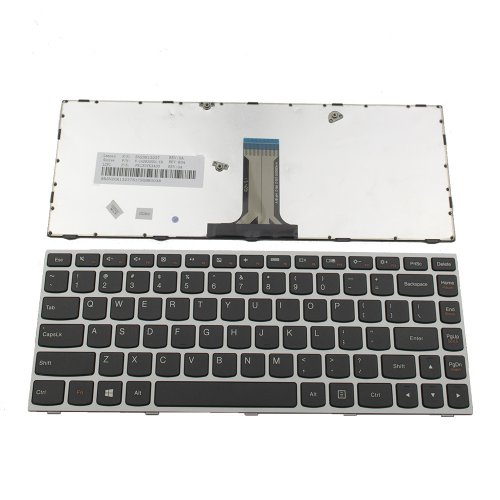 Πληκτρολόγιο Lenovo 500-14ISK, Μαύρο Ασήμι, US/UK